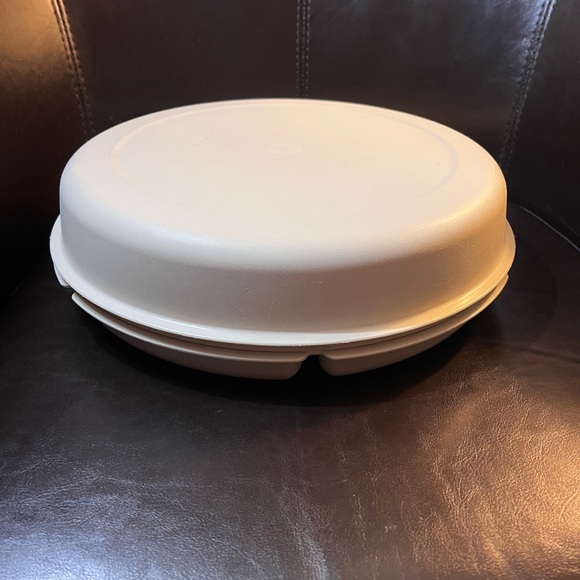 Vintage Tupperware Divided Veggie Fruit Dip Party Tray Bottom Tray For Ice - Picture 2 of 13